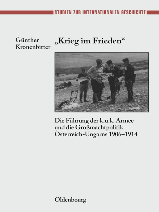 Upplýsingar um "Krieg im Frieden" eftir Günther Kronenbitter - Biðlisti